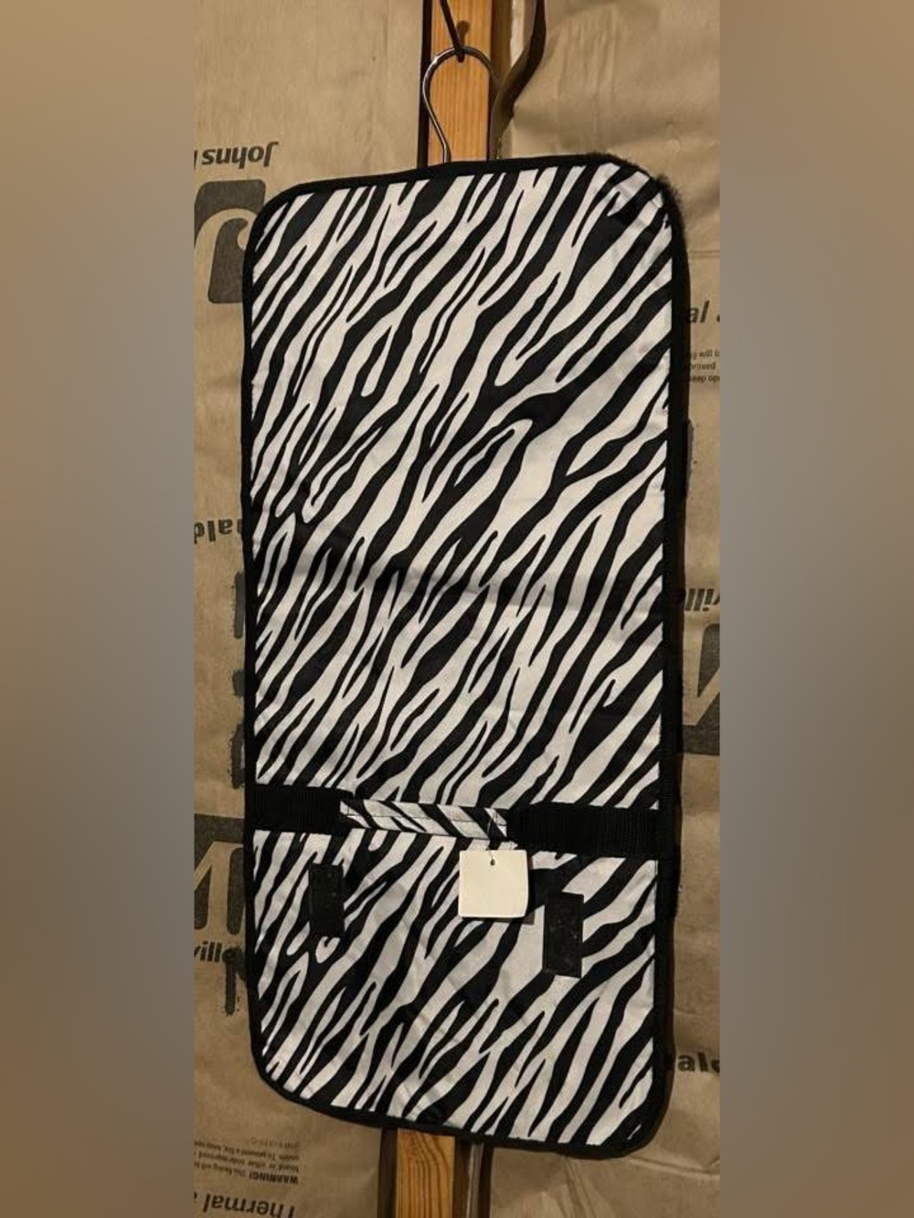 Zebra Print Hanging Organizer